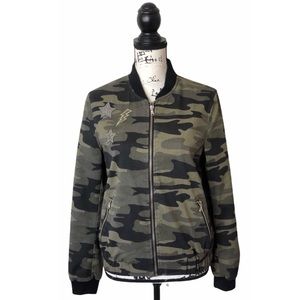 Zara Camouflage Bomber Jacket Size Small